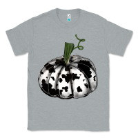 Heather Grey watercolor cowhide halloween pumpkin Classic Tee - RanaPortraitStore