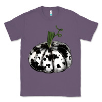 Lavender watercolor cowhide halloween pumpkin Classic Tee - RanaPortraitStore
