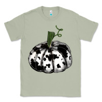 Matcha watercolor cowhide halloween pumpkin Classic Tee - RanaPortraitStore