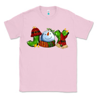 Bubblegum Pink joy for christmas with snowman Classic Tee - AdoDesignShop
