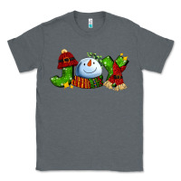 Charcoal Heather joy for christmas with snowman Classic Tee - AdoDesignShop