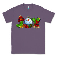 Lavender joy for christmas with snowman Classic Tee - AdoDesignShop
