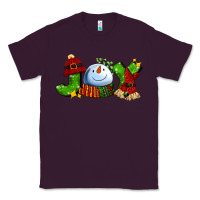 Plum joy for christmas with snowman Classic Tee - AdoDesignShop