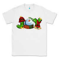 White joy for christmas with snowman Classic Tee - AdoDesignShop