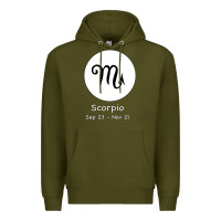 Army Green Scorpio Horoscope Premium Hoodie - Bettercallsaul