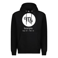 Black Scorpio Horoscope Premium Hoodie - Bettercallsaul