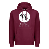 Burgundy Scorpio Horoscope Premium Hoodie - Bettercallsaul