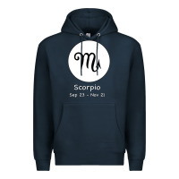 Navy Scorpio Horoscope Premium Hoodie - Bettercallsaul