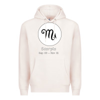 Pale Pink Scorpio Horoscope Premium Hoodie - Bettercallsaul