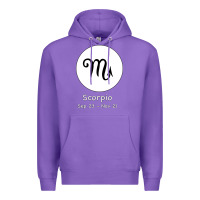 Purple Scorpio Horoscope Premium Hoodie - Bettercallsaul