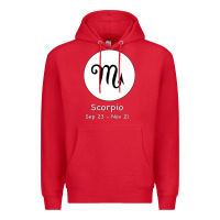Red Scorpio Horoscope Premium Hoodie - Bettercallsaul