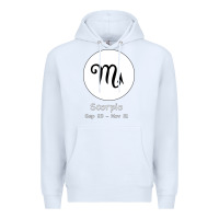 White Scorpio Horoscope Premium Hoodie - Bettercallsaul