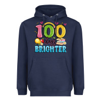 Navy 100 days brighter Heavyweight Hoodie - Artiststas