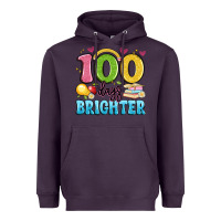 Plum 100 days brighter Heavyweight Hoodie - Artiststas