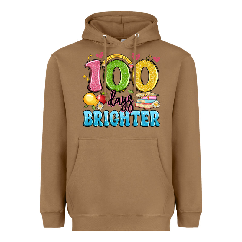 100 Days Brighter Heavyweight Hoodie by Artiststas | Teevron