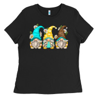 Black daisy gnomes Ladies Tee - Zillion Design Studio