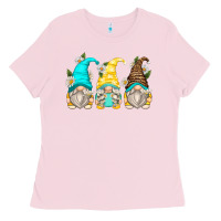 Bubblegum Pink daisy gnomes Ladies Tee - Zillion Design Studio
