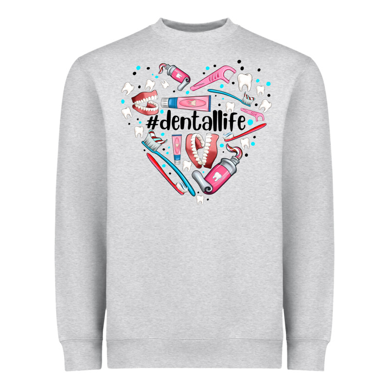 Dental Life Element Heart Heavyweight Sweatshirt by AdoDesignShop | Teevron
