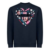 Navy dental life element heart Heavyweight Sweatshirt - AdoDesignShop