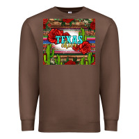 Chestnut texas chica with roses Premium Sweatshirt - Jasminsmagicworld