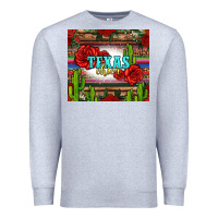 Heather Grey texas chica with roses Premium Sweatshirt - Jasminsmagicworld