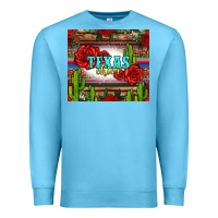 Ocean Blue texas chica with roses Premium Sweatshirt - Jasminsmagicworld