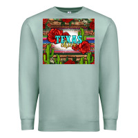 Seafoam texas chica with roses Premium Sweatshirt - Jasminsmagicworld