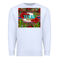 White texas chica with roses Premium Sweatshirt - Jasminsmagicworld