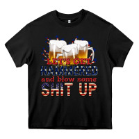 Black lets get hammered Heavy Core Tee - texasbilliewilder