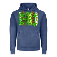 Vintage Denim St Patrick's Day Brushstrokes Vintage Hoodie - RanaPortraitStore