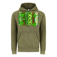 Vintage Olive St Patrick's Day Brushstrokes Vintage Hoodie - RanaPortraitStore