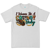 Dove Grey i wanna be a cowboy baby Premium Tee - Zillion Design Studio