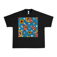 Black 4th of july sunflowers hotdog seamless pattern Urban Heavy Tee - BundleAndBundleShop