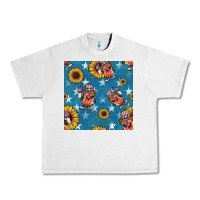 Lunar Rock 4th of july sunflowers hotdog seamless pattern Urban Heavy Tee - BundleAndBundleShop