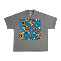 Tornado 4th of july sunflowers hotdog seamless pattern Urban Heavy Tee - BundleAndBundleShop
