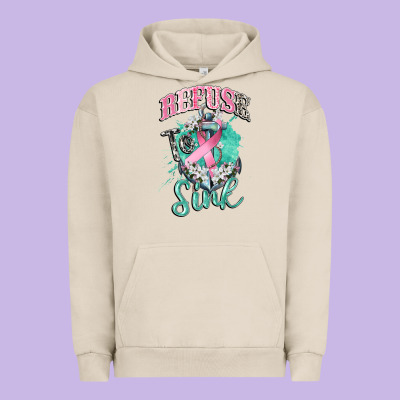 Refuse To Sink Cancer Urban Hoodie Designed By Cowgirlartshop