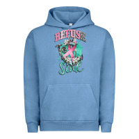 Pigment Pebble Blue refuse to sink cancer Urban Hoodie - CowGirlArtShop