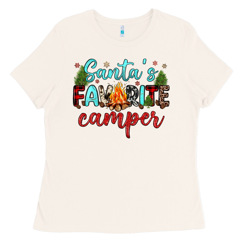 Santa S Favorite Camper Ladies Tee by JahusDesignShop | Teevron