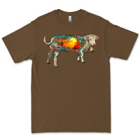 Cacao charolais bull with desert and leopard Premium Tee - RanaPortraitStore