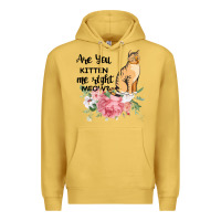 Antique Gold Are you kitten me right meow Premium Hoodie - Bettercallsaul