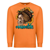 Carrot momlife skull with bandana Premium Sweatshirt - Jasminsmagicworld