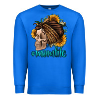 True Royal momlife skull with bandana Premium Sweatshirt - Jasminsmagicworld