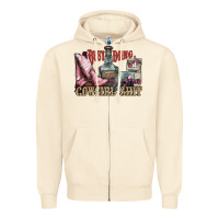 Sandshell busy doing cowgirl shit liquor boots cigarette Zipper Hoodie - NancyCooperArtShop