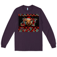 Plum highland cow joy christmas tumbler Long Sleeve Tee - Jasminsmagicworld