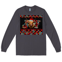 Smoke highland cow joy christmas tumbler Long Sleeve Tee - Jasminsmagicworld