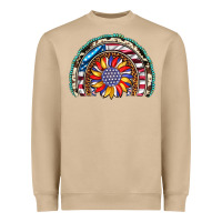 Mushroom sunflower american flag leopard gemstone cowhide rainbow Heavyweight Sweatshirt - Artiststas