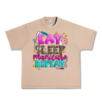 Burro eat sleep manicure repeat Urban Heavy Tee - AdoDesignShop