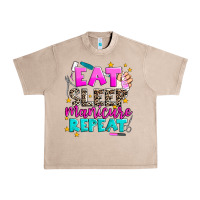 French Oak eat sleep manicure repeat Urban Heavy Tee - AdoDesignShop