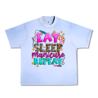 Grape Ice eat sleep manicure repeat Urban Heavy Tee - AdoDesignShop