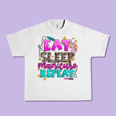 Eat Sleep Manicure Repeat Urban Heavy Tee Designed By Adodesignshop
